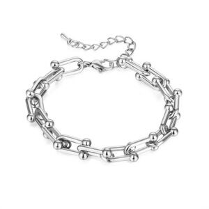 Silver Hardwear U Link Bracelet